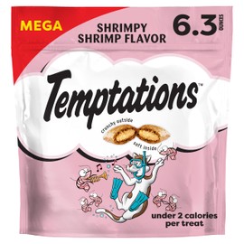 Temptations Classic Crunchy and Soft Cat Treats, Shrimpy Shrimp Flavor, 6.3 oz. Pouch