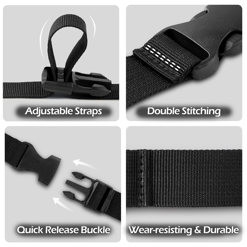Solim Boat Cover Tie Down Straps, 6 Pack Heavy Duty