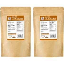 52USA Organic Ceylon Cinnamon Sticks, 1 Ounce (Pack of 2), True Cinnamon Farmed in Sri Lanka, Whole Cinnamon Sticks Bulk, Vegan, Non GMO, 56g