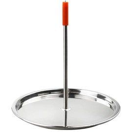 BBQ Vertical Skewer, Stainless Steel Barbecue Spit Skewer Grill, Chicken Rack Roaster, Vertical Grilling Rack Meat Spit for Steak, Chicken, Fish, Turkey, Kebab