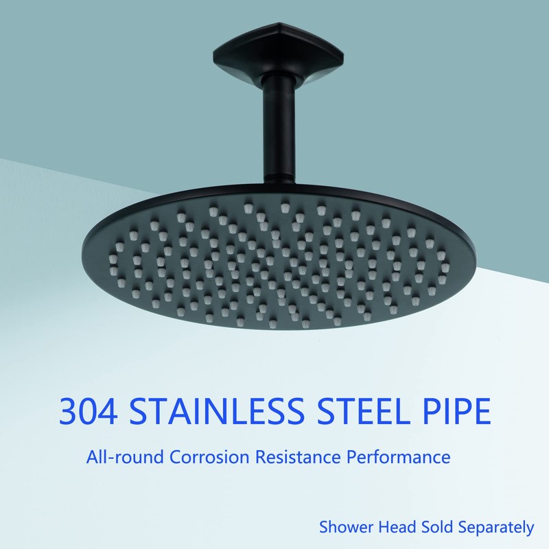 SWHYGER Shower Arm 4 Inches Ceiling Mount Replacement Rain Straight