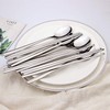 Spoon and Chopsticks, 5 Pair Stainless Steel Chopsticks Spoon Set,