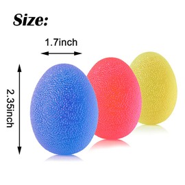 Hand Exercise Balls, Stress Relief Balls for Hand Therapy Multiple Resistance Hand Grip Strength Trainer Gel Squeeze Balls, Set of 5 Grip Strengthener Hand Workout Squeezer Balls