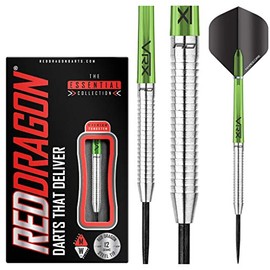 RED DRAGON Featherlite 2: 12g Tungsten Darts Set with Flights and Stems
