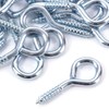 Pack of 100 Metal 40mm Screw Eyes - Heavy Duty