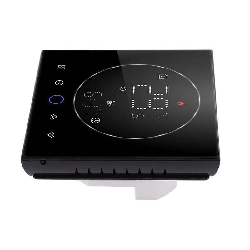 Smart Thermostat LED Screen Water Heating Control 13mm Recessed Wireless