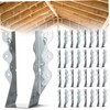 Gatuida 20pcs Joist Hanger Set Hurricane Ties for Decks Pergolas