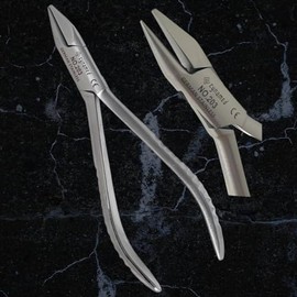 Orthodontic Wire Bending Pliers Bird Beak Lingual Bar & Face Bow Light Wire Loop Forming Dental Instruments Orthodontia Pliers (5.5" Bird Beak Pliers (#203))