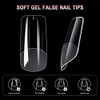 FFWTPY Pack of 600 Artificial Nails Fake Nails Tips, 500