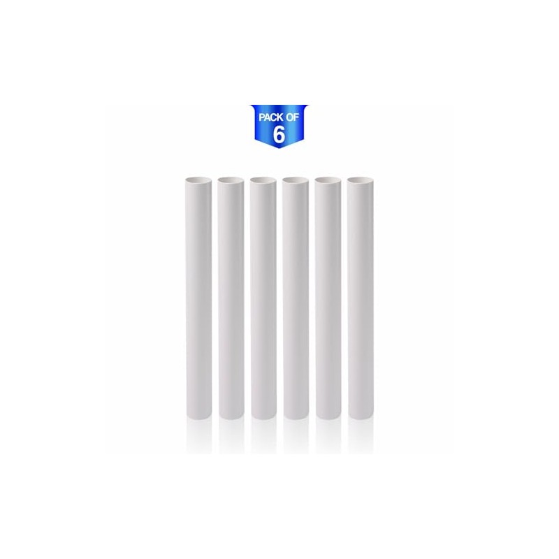 Radiator Pipe Covers 20cm Long Snap On PVC Plastic Pipe