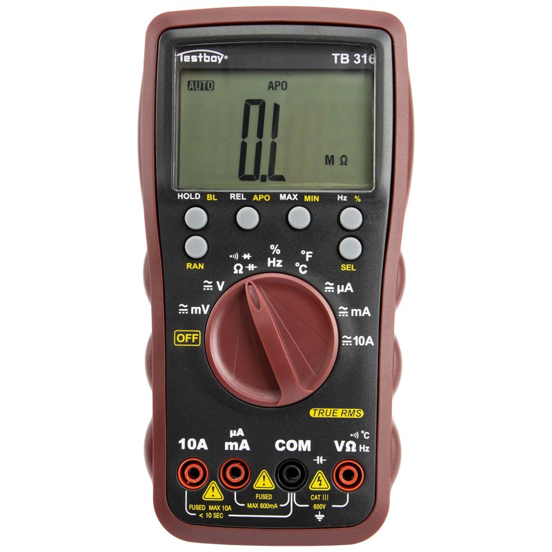 Testboy 316 Digital Multimeter (Digital Multimeter for Electrical Installation, Service