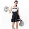 OurLore Women's Musical Uniform Fancy Dress Cheerleader Costume Outfit (Black)