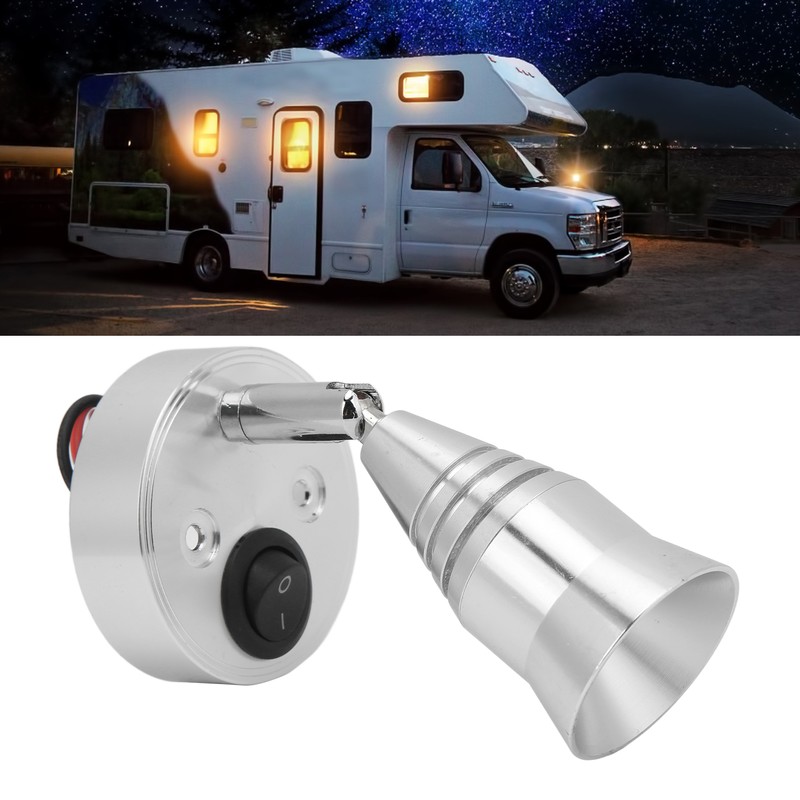 LED RV Reading Light 12V 3W Flexible Interior with Switch