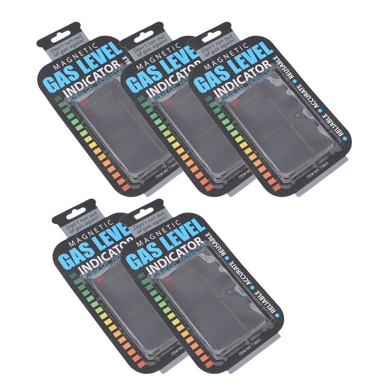 5pcs Gas Level Indicator Portable Magnetic Propane Fuel Level Indicators