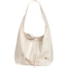 Farcauo Women's White Tote Bag with Bow Casual PU Leather