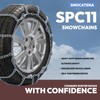Snow Chains for Car Tires, Tire Chains for Pickups, SUVs,