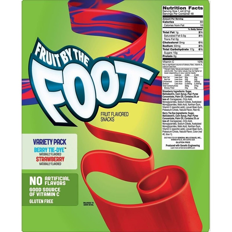 Betty Crocker Fruit by the Foot, Variety Pack (0.75 Ounce,