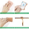 OPERNEE Shower Squeegee with Self Adhesive Hook, 14 Inches Stainless