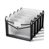ThinkTex A4 Plastic File Folder,No-Divider 6cm Expansion Organiser,Labels & See-Through,Snap