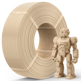 JAYO PLA Filament Refill 1.75mm 3D Printer Filament Wood, 1.1kg Reusable Spool Refilling for Bambu Lab, High Precision ±0.02mm, Low Warping, Smooth Finish, Fit with Most Reusable Spools