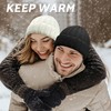 PFFY Warm Winter Knit Beanie Hat Skull Cap Beanies for