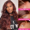 13x6 Body Wave Lace Front Wigs 250% Density #33 Reddish