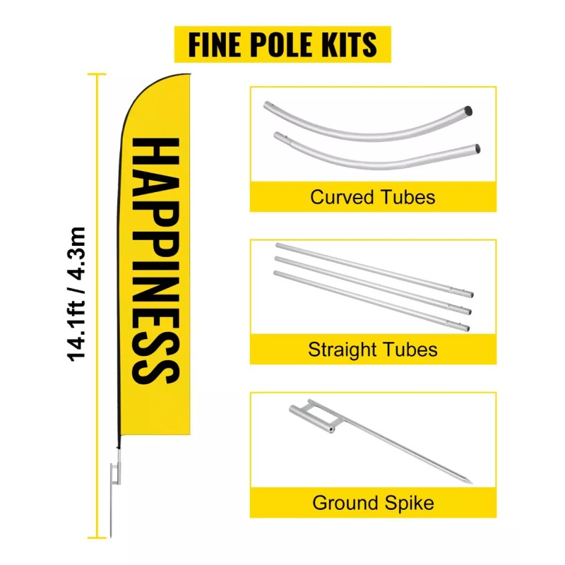 Vevor Bandera De Pluma Poste De Bandera De Pluma 2