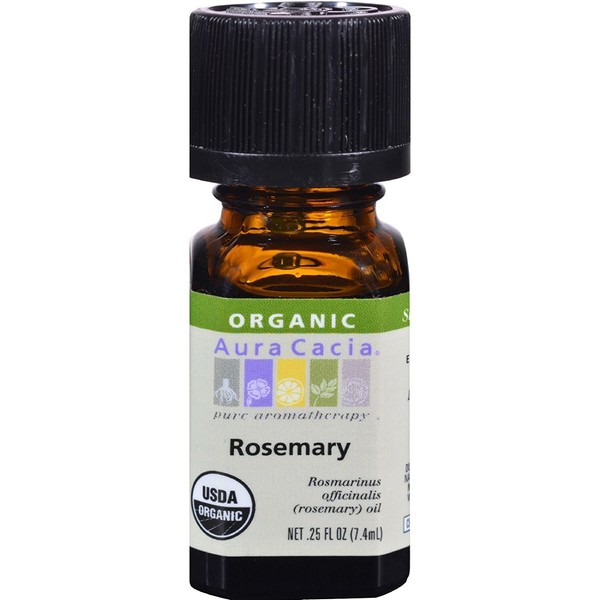 Aura Cacia- Rosemary Organic Essential Oil .25 oz