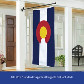 Evergreen Colorado State Flag 3x5 Outdoor Double Sided, Colorado Flags for Outside with Grommets, 3-Ply Banners for Garden Patio, Indoor Wall Decor for Room, Works with Standard Estate Flagpole