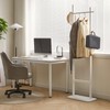 Aibiju Clothing Rack for Hanging Clothes, White Freestanding Clothes Rack