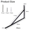 6 Pack Heavy Duty Shelf Brackets, 90 Degree Right Angle
