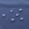 AooHome Solid Navy Blue Shower Curtain, Fabric Weighted Hem Shower