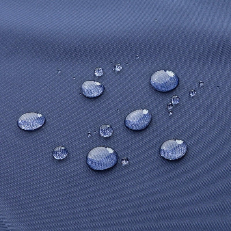 AooHome Solid Navy Blue Shower Curtain, Fabric Weighted Hem Shower