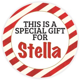 Kiwi Gifts This is a Special Gift for Stella - 3 Pack Circle Stickers 3 Inch - Christmas