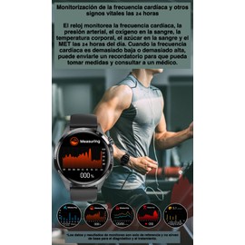 Smartwatch Deportivo Personalizable Hombre GPS, Asistente de Voz, Llamadas, notificaciones,NFC