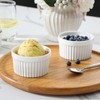 MALACASA Ramekins 6 oz Oven Safe, Porcelain Creme Brulee Ramekins