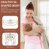 Aolso Baby Sling Adjustable Ergonomic Baby Carrier, Hands-Free Baby Carrier,