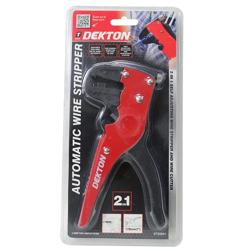 DEKTON PRO AUTO Wire Stripper - 2-in-1 Wire Stripping &