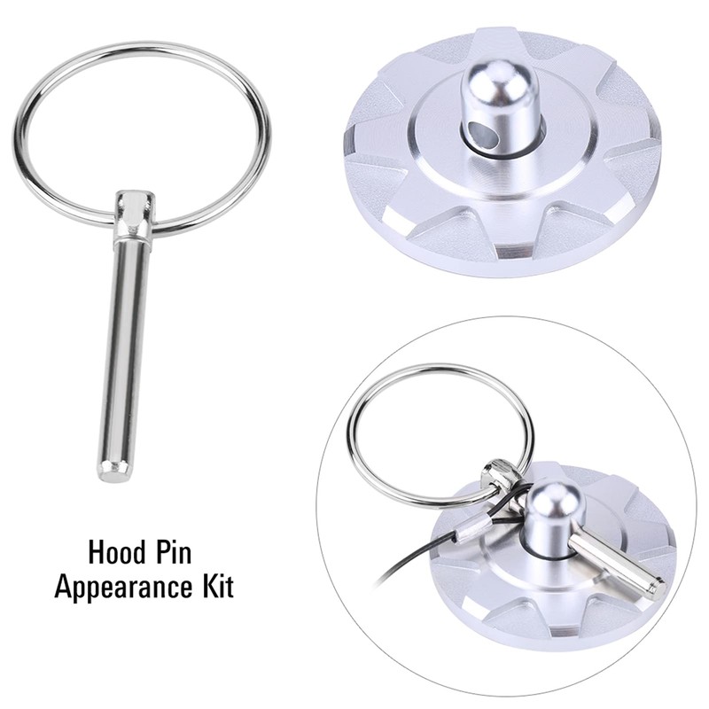 GOTOTOP Bonnet Pin Lock Kit, 2 Pieces Quick Release Splint