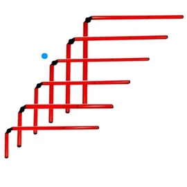 Dawoori Foldable Mini Hurdle Bar 45cm (1pc) for Toddler Physical Education Physical Education Equipment