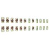 24 Pcs Fall Press on Nails Short Square Fake Nails