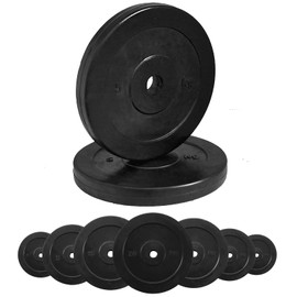 G5 HT SPORT Unisex Adult Bore Disc Made of Rubberised Cast Iron, Hole Diameter: 25 mm, 1 x 0.5 kg, Disco IN GHISA Gommato, Diameter Foro 0.5 kg
