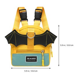 VILLCASE Dog Backpack Harness for Small Medium Dog, Self Carrier Cute Back Pack, Adjustable Puppy Bag with D-Ring Saddle Bag Dog Vest with Pockets for Outdoor Travel Hiking Daily Walking