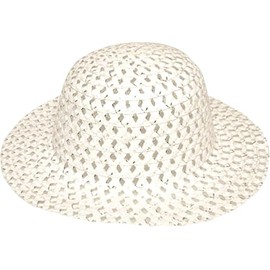 Easter Novelty Dress up - White Bonnet Summer Hat for dress up and decoration