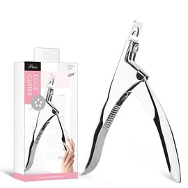 zalati False Nail Clippers Stainless Steel Gel Nail Tips Cutter Triple Cut Trimmer for Manicure Art Studio Home