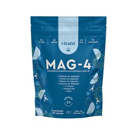 Vitatú | MAG-4 con 4 fuentes de Magnesios: Glicinato, Citrato, Malato y Treonato de Magnesio. Con L-Teanina y B6, 90 cápsulas, Suplemento Alimenticio 