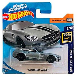 Hot Wheels '15 Mercedes AMG Gt HW Screen Time 8/10 2019 (107/250) Short Card
