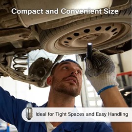 YAFIYGI 6Pcs E10 LED Bulb 3V Miniature Flashlight Bulbs E10 3 Volt Replacement Pen Light Bulbs Insta Replacement Mini Capsule Bulbs for Flashlights Cool White LED