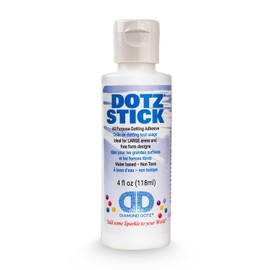 Diamond Dotz Accessories Dotz Stick, Clear Diamond Dotz Glue, 4oz (118ml) Bottle Diamond Art Glue for Freestyle, Crafts and Jigsaw Puzzles