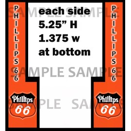 PHILLIPS 66 FRONT DECAL NORTHWESTERN GUMBALL MACHINE